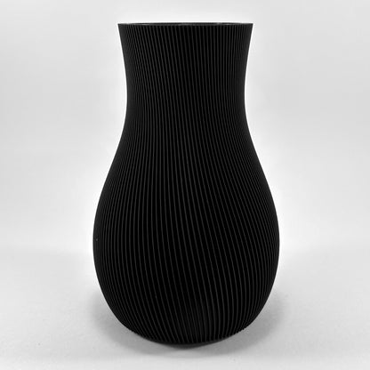Luma Vase - 20 cm - Sort