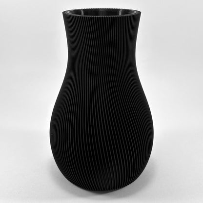 Luma Vase - 20 cm - Sort